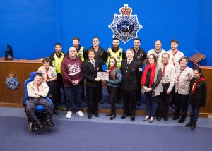 Bedfordshire Police Partnership Badge with Luton Scouts
